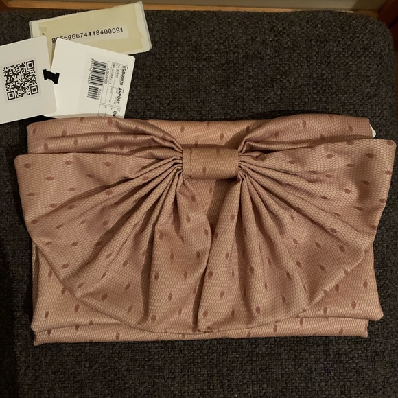 Lace fabric clutch Rose & Rose Beige RedValentino - Picture 2 of 10